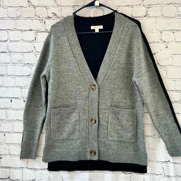 Beach Lunch Lounge Women’s Color block Button Down Cardigan Sweater Small‎ - Picture 2 of 7